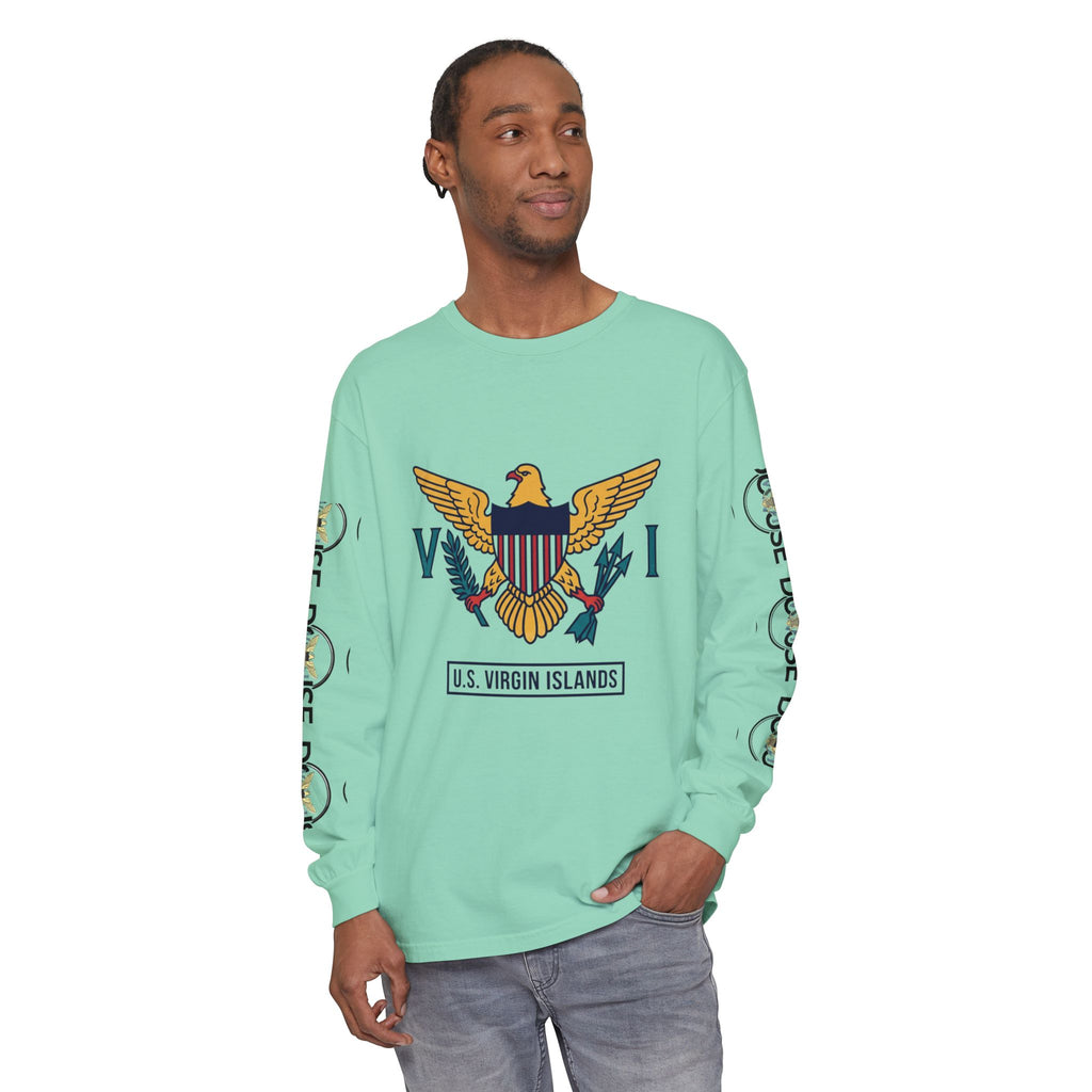 USVI Map Long Sleeve Tee