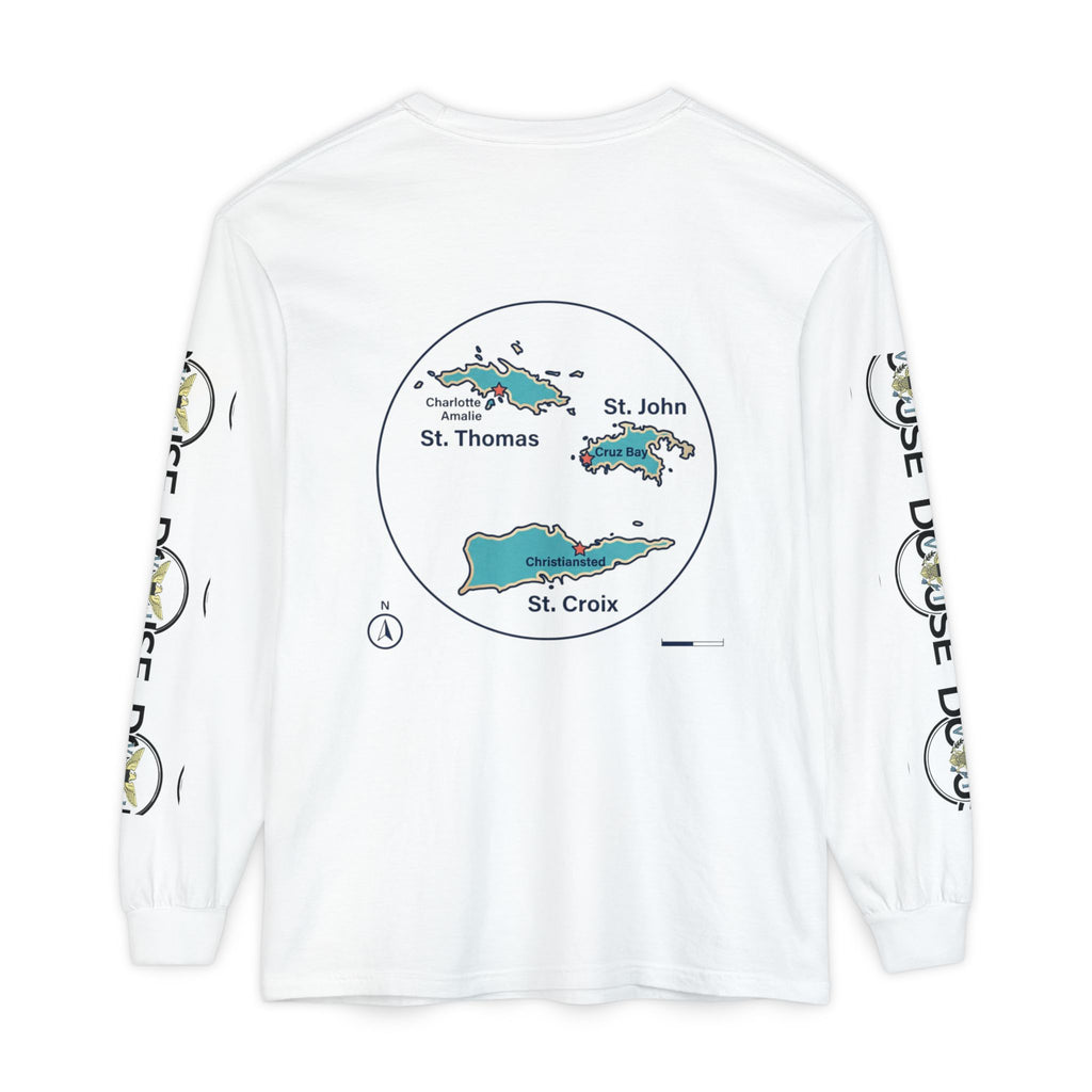 USVI Map Long Sleeve Tee