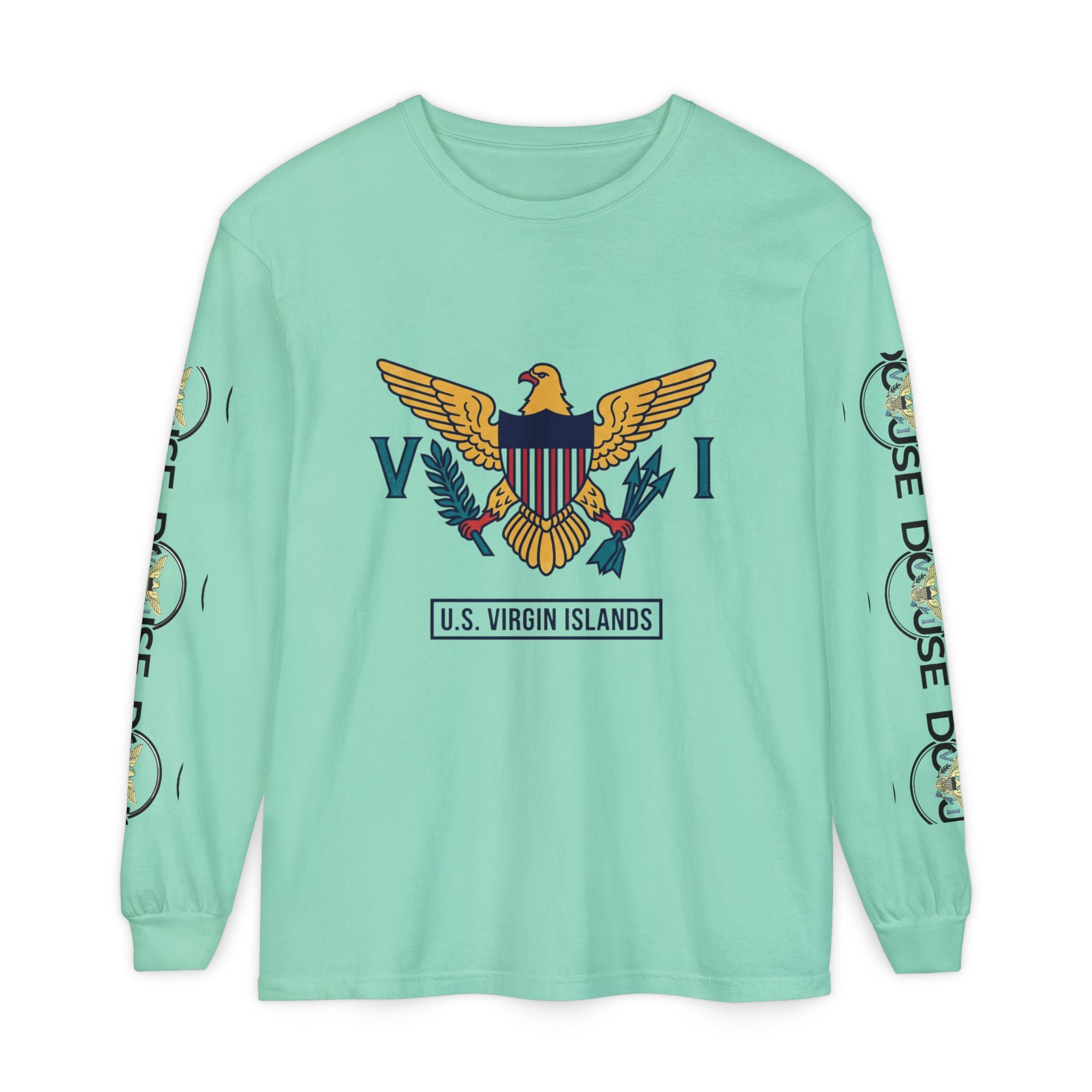 USVI Map Long Sleeve Tee