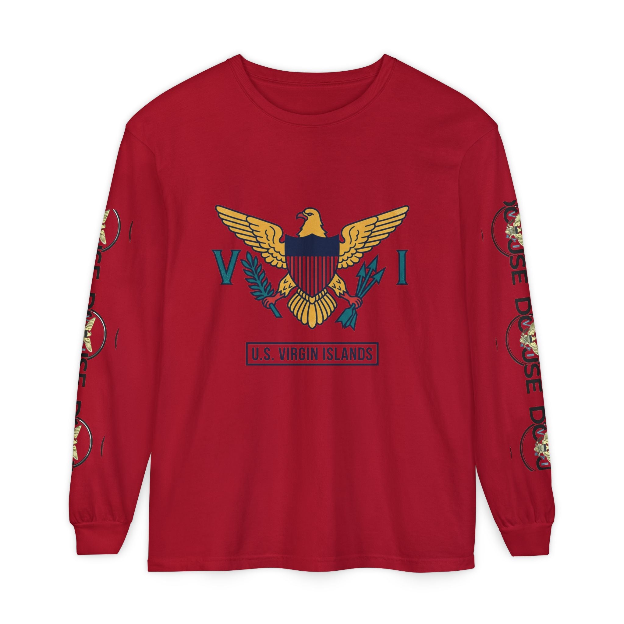 USVI Map Long Sleeve Tee
