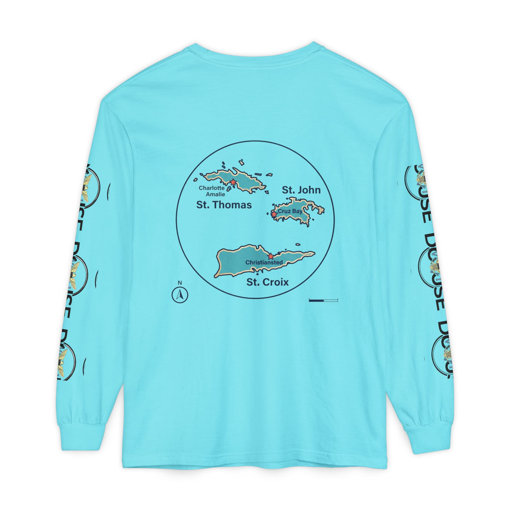 USVI Map Long Sleeve Tee