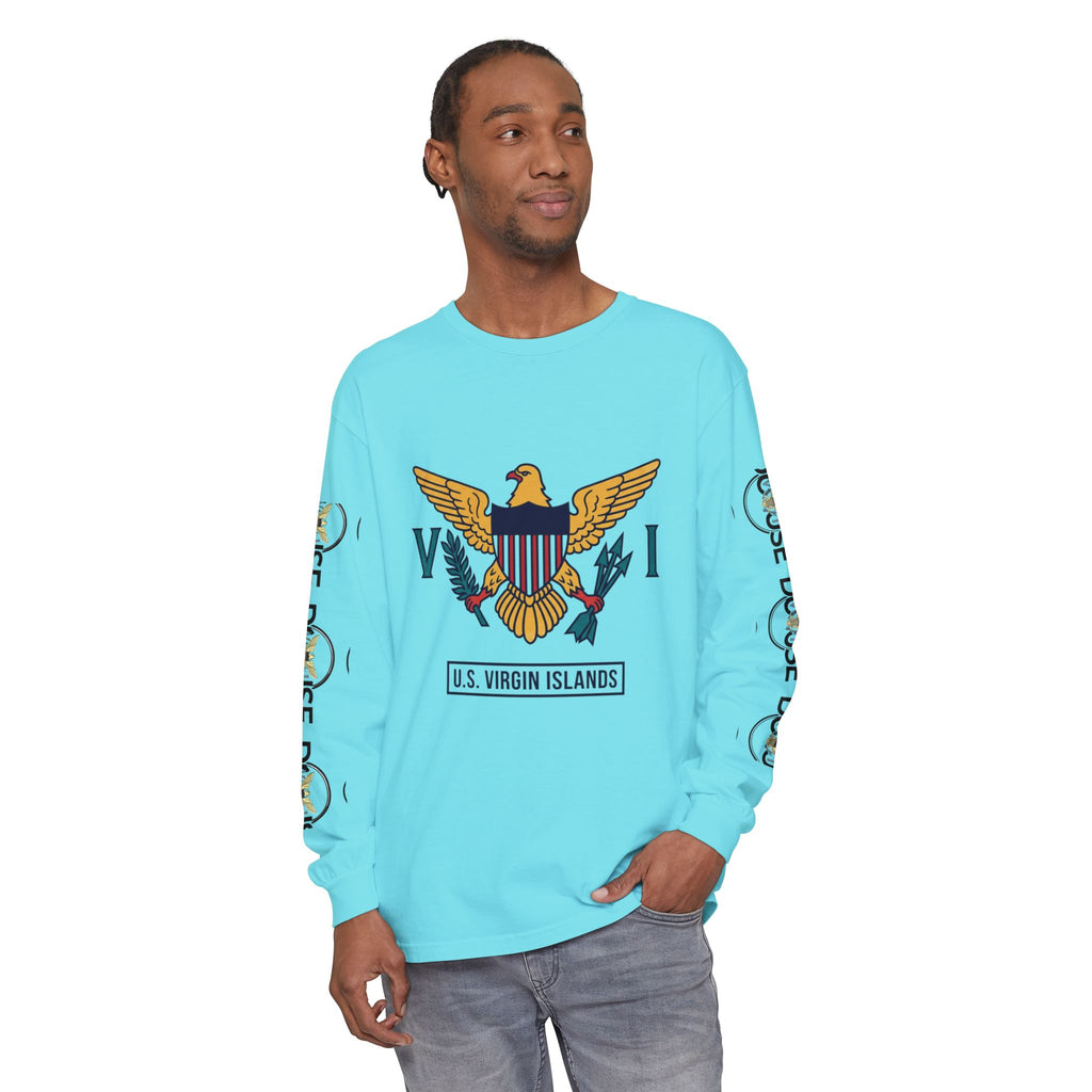 USVI Map Long Sleeve Tee