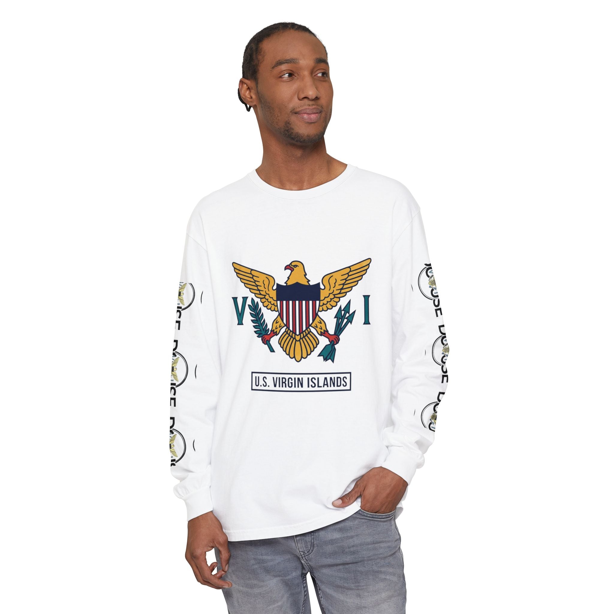 USVI Map Long Sleeve Tee