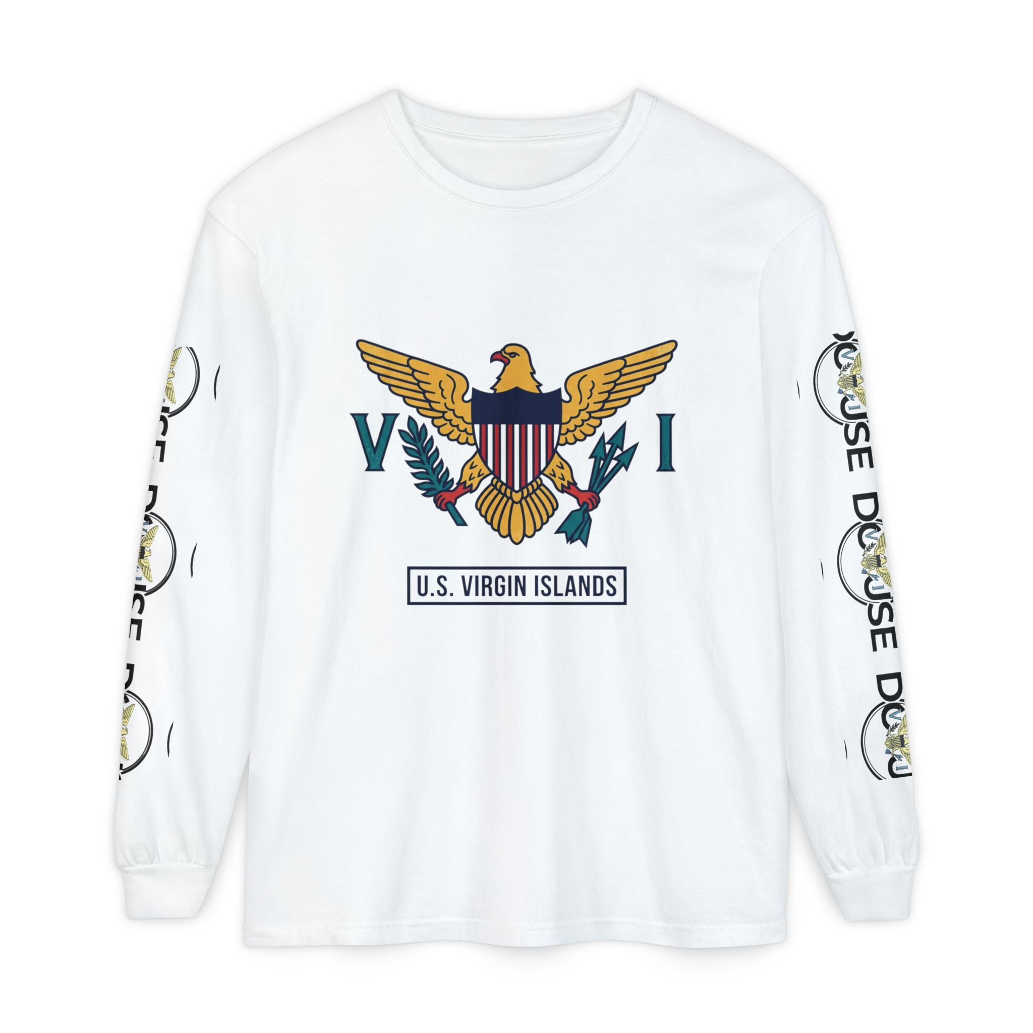 USVI Map Long Sleeve Tee