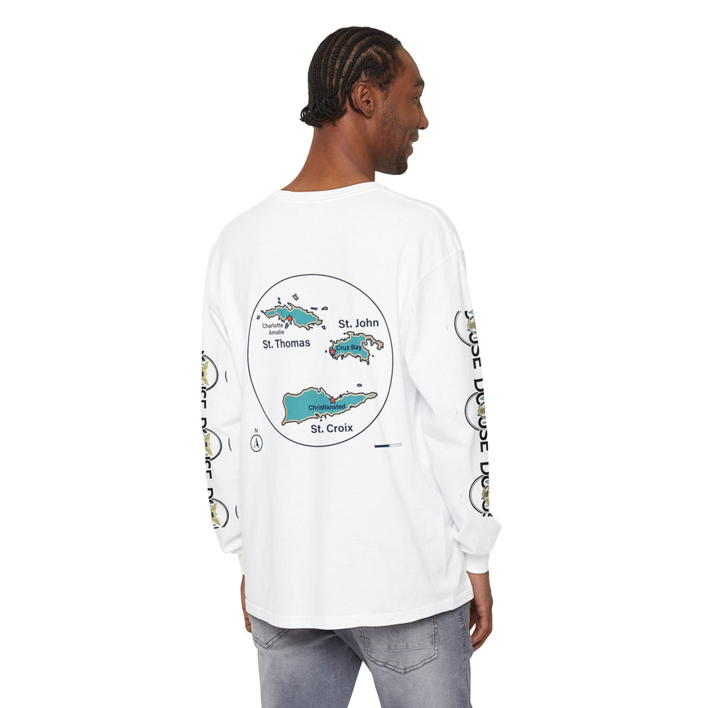 USVI Map Long Sleeve Tee