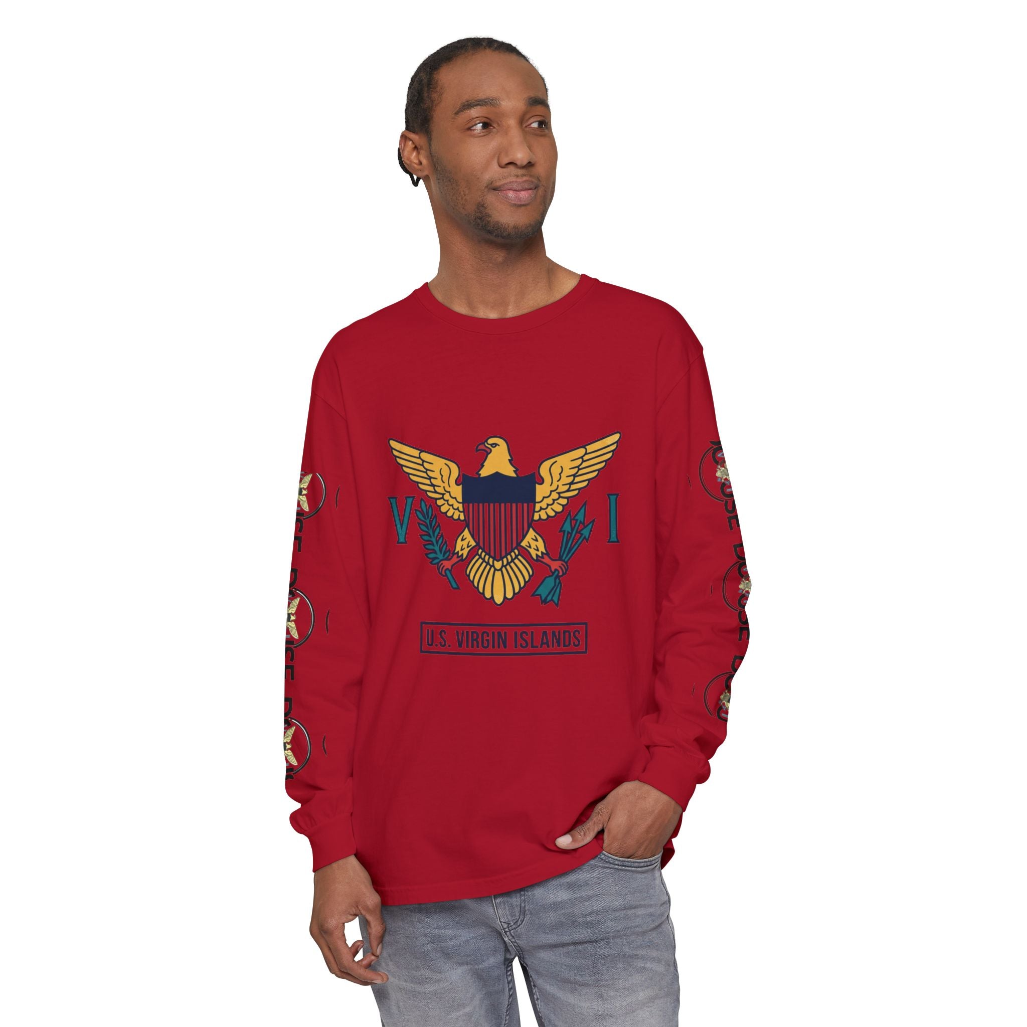 USVI Map Long Sleeve Tee