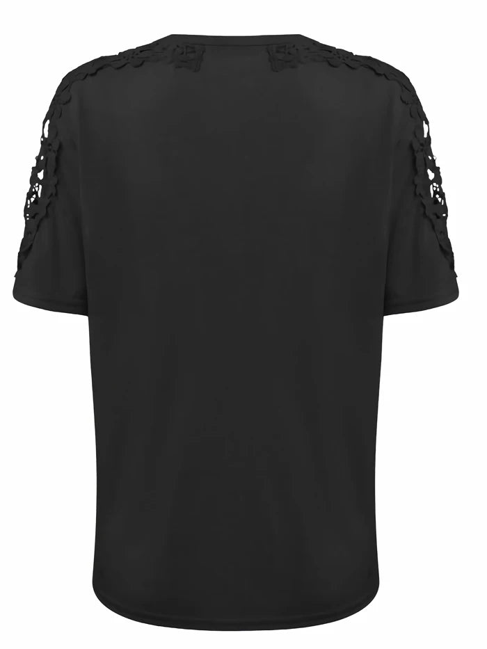 Women's Lace Hollow-Out Oversized T-Shirt