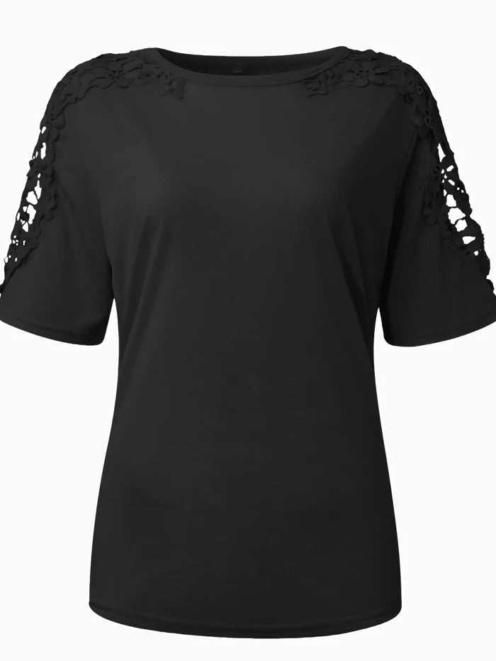 Women's Lace Hollow-Out Oversized T-Shirt