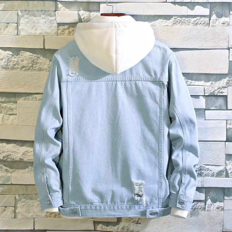 Men's Vintage Hip-Hop Denim Jacket