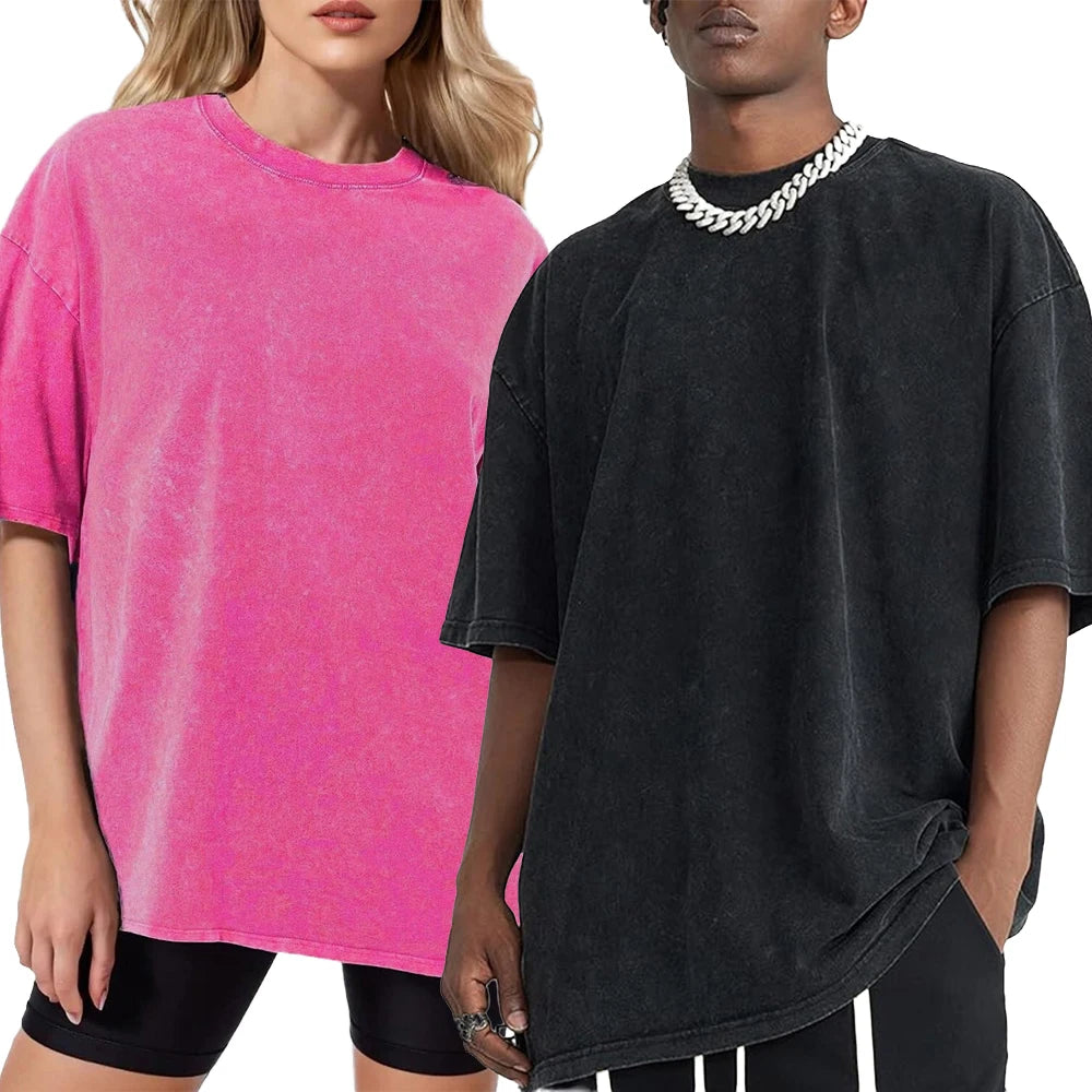 260gsm Heavyweight Vintage Washed Cotton T-Shirt
