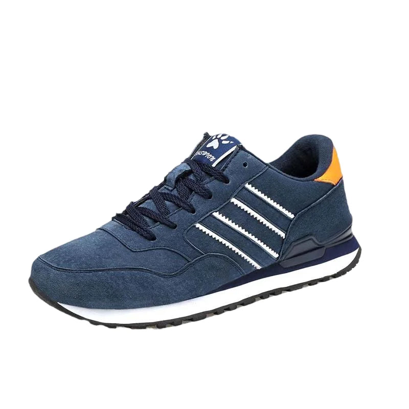 Men's Suede Lace-Up Casual Sneakers