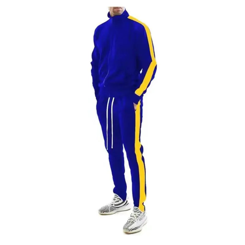 Men's Zip-Up Tracksuit Set