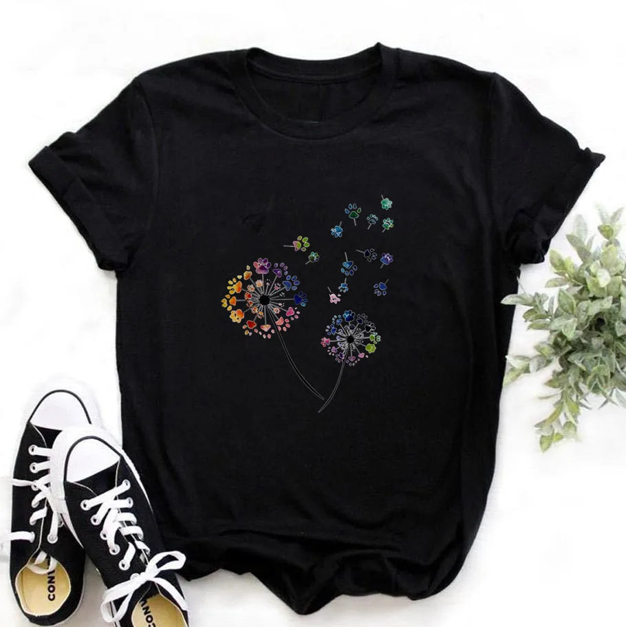 Women's Dragon Print Graphic Tee