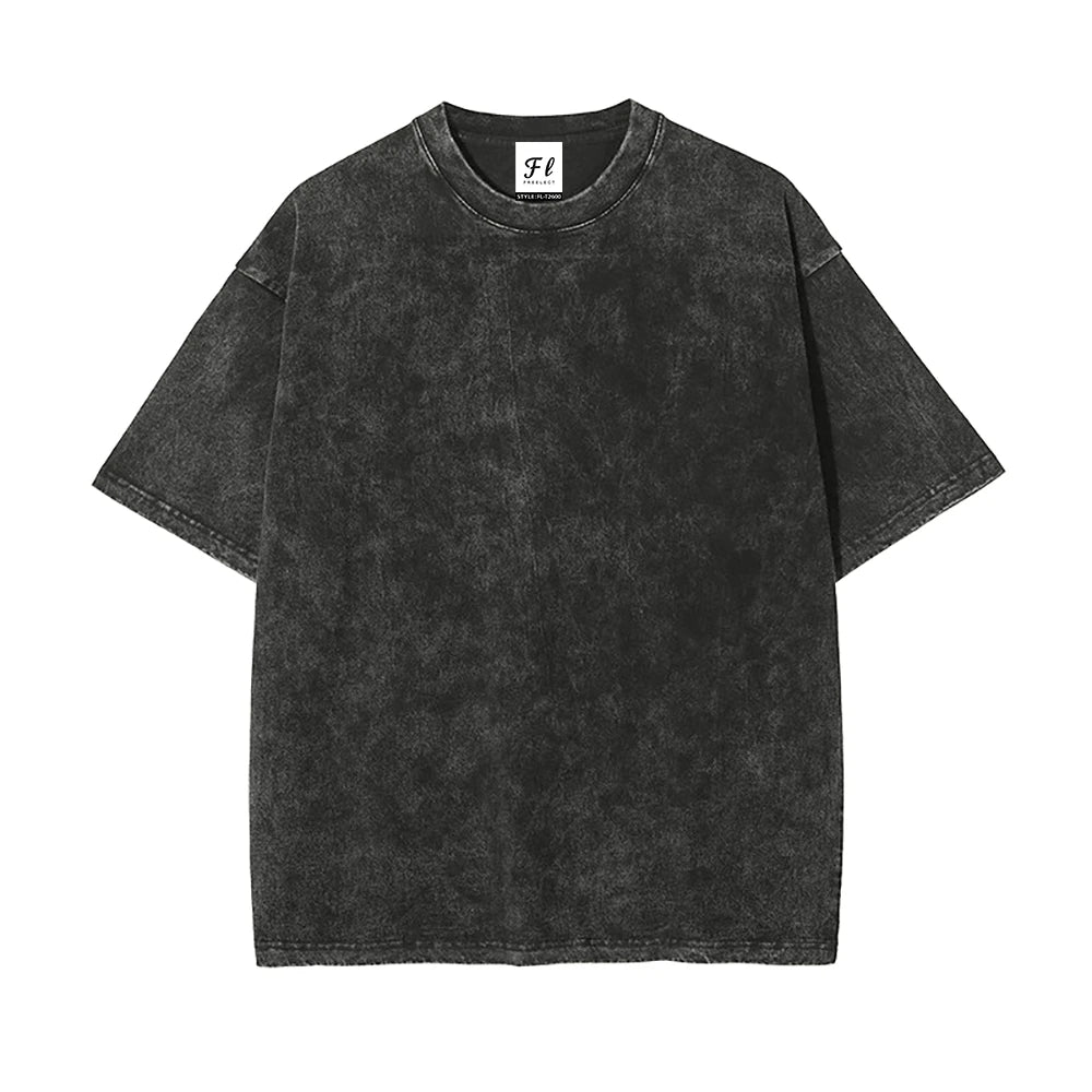 260gsm Heavyweight Vintage Washed Cotton T-Shirt