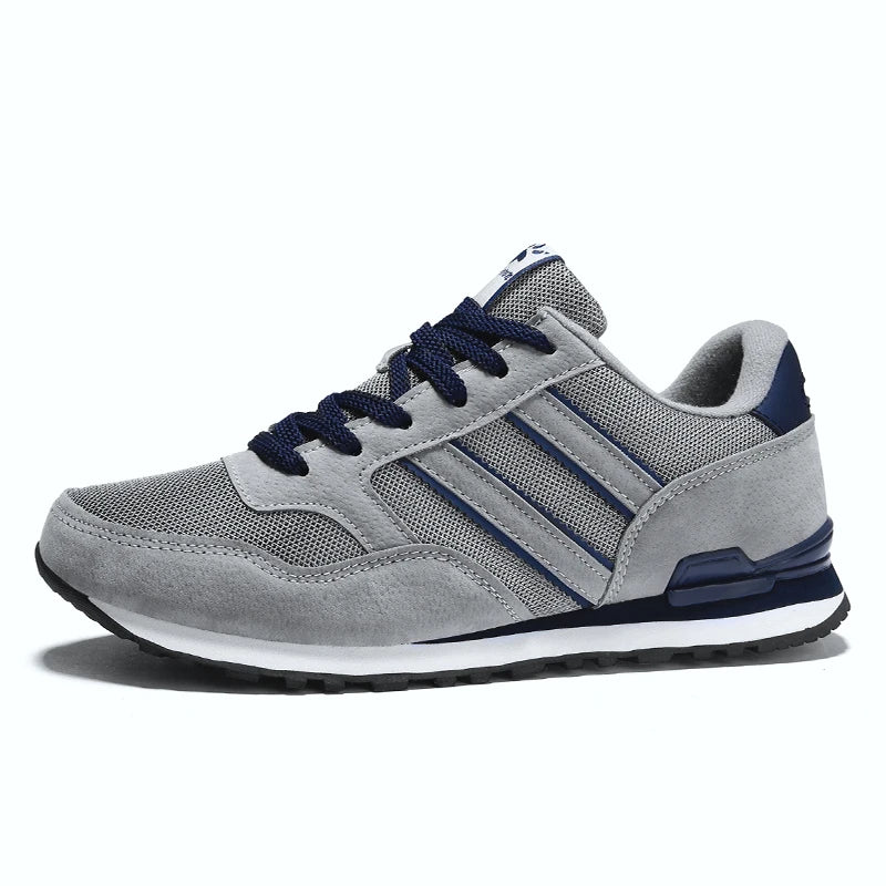 Men's Suede Lace-Up Casual Sneakers
