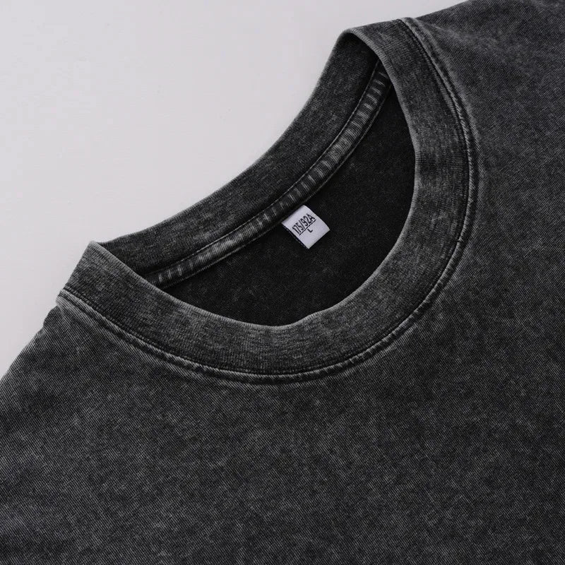 260gsm Heavyweight Vintage Washed Cotton T-Shirt