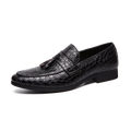 Men's Velvet Tassel Dress Loafers
