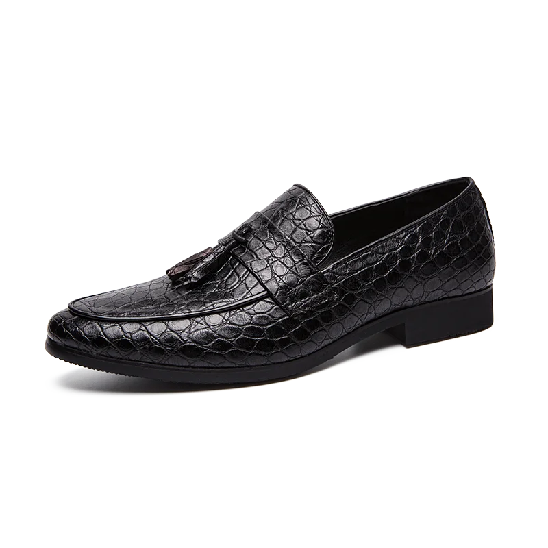 Men's Velvet Tassel Dress Loafers
