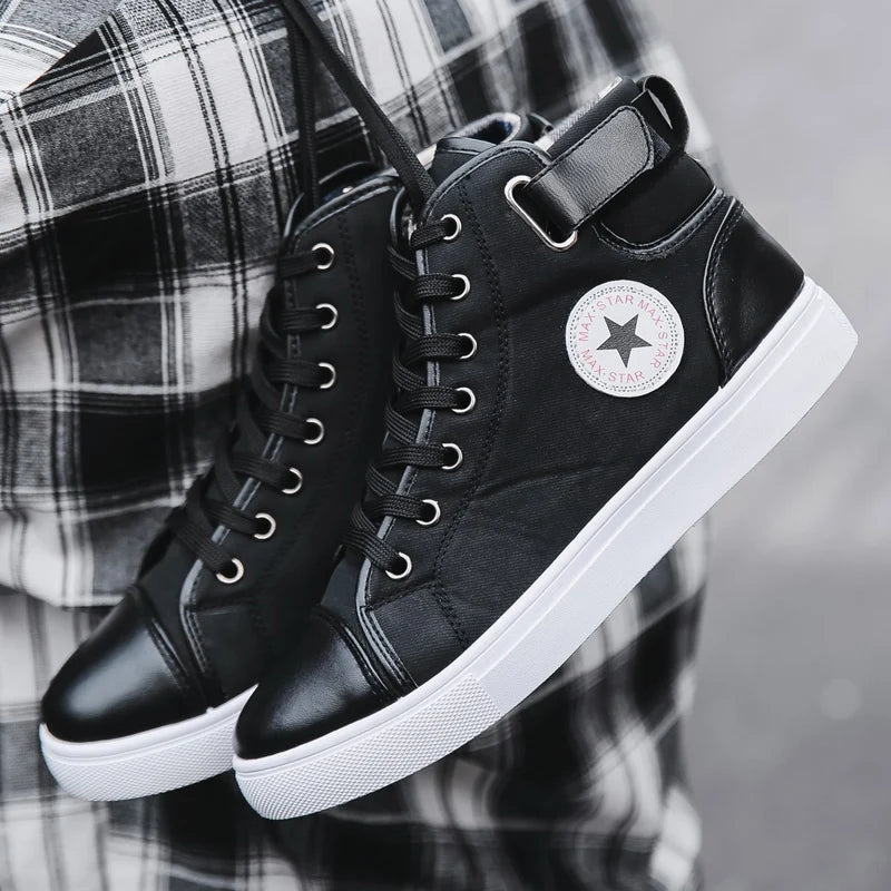 Men's High-Top Canvas Sneakers