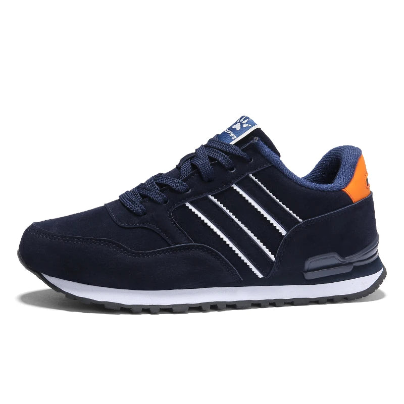 Men's Suede Lace-Up Casual Sneakers