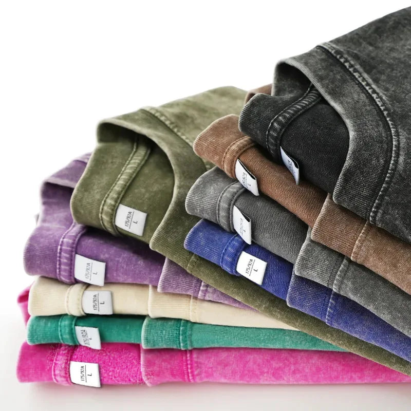260gsm Heavyweight Vintage Washed Cotton T-Shirt