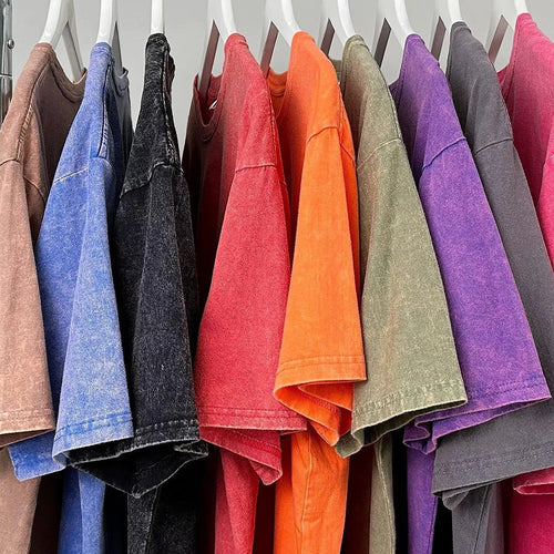 260gsm Heavyweight Vintage Washed Cotton T-Shirt