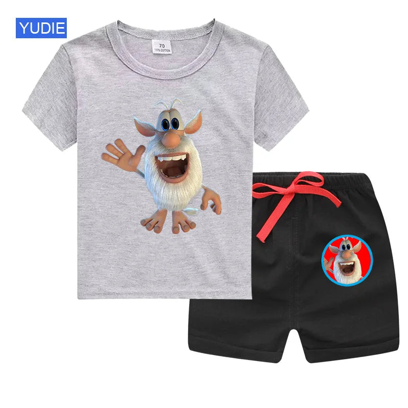 Kids' T-Shirt & Shorts Summer Casual Set