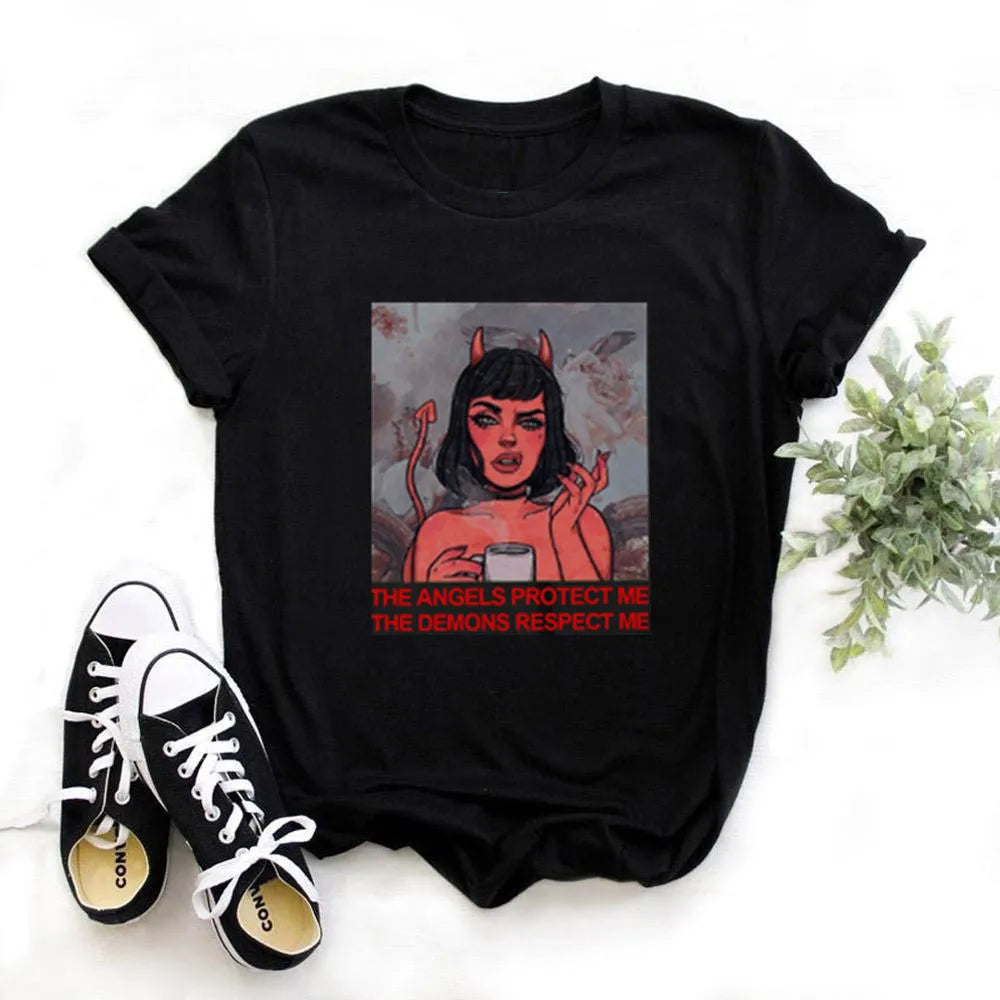 Women's Dragon Print Graphic Tee