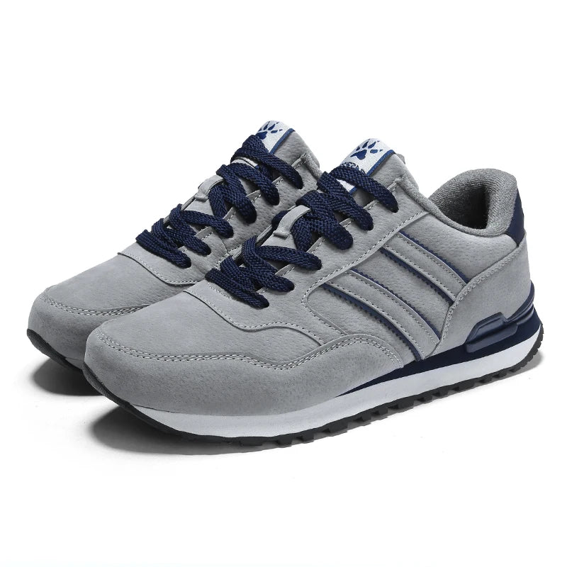 Men's Suede Lace-Up Casual Sneakers