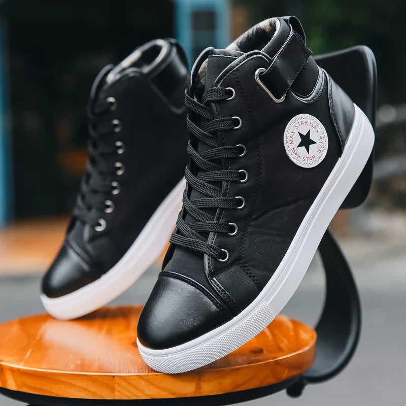Men's High-Top Canvas Sneakers