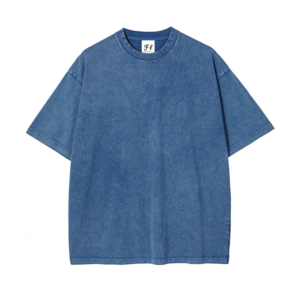 260gsm Heavyweight Vintage Washed Cotton T-Shirt