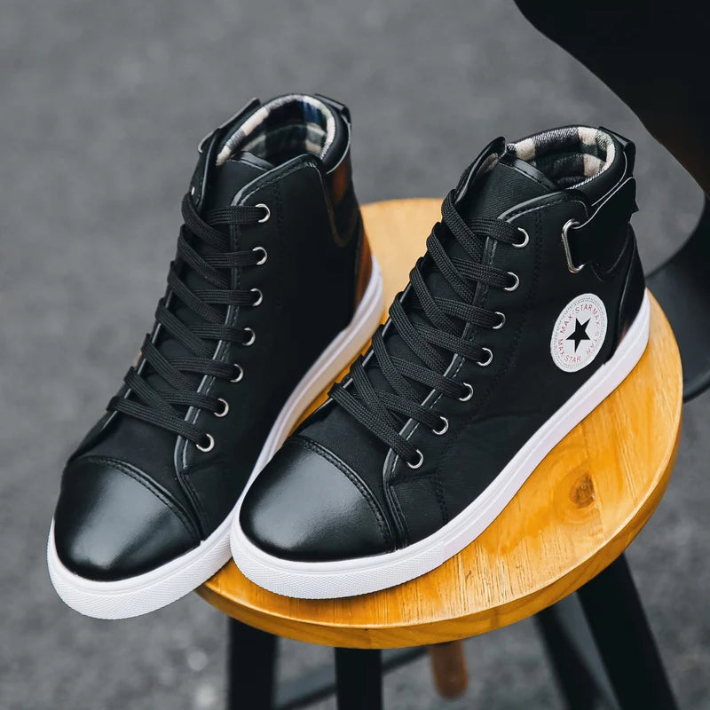 Men's High-Top Canvas Sneakers