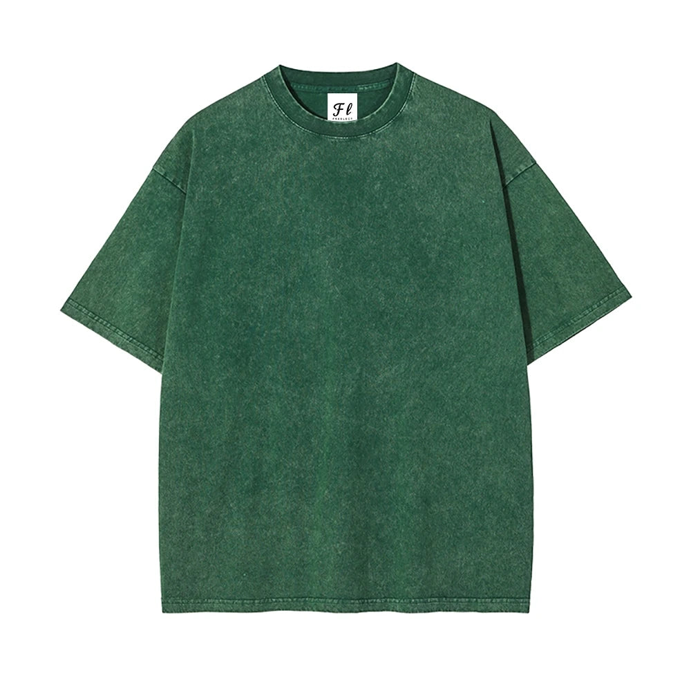 260gsm Heavyweight Vintage Washed Cotton T-Shirt