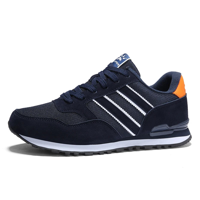 Men's Suede Lace-Up Casual Sneakers