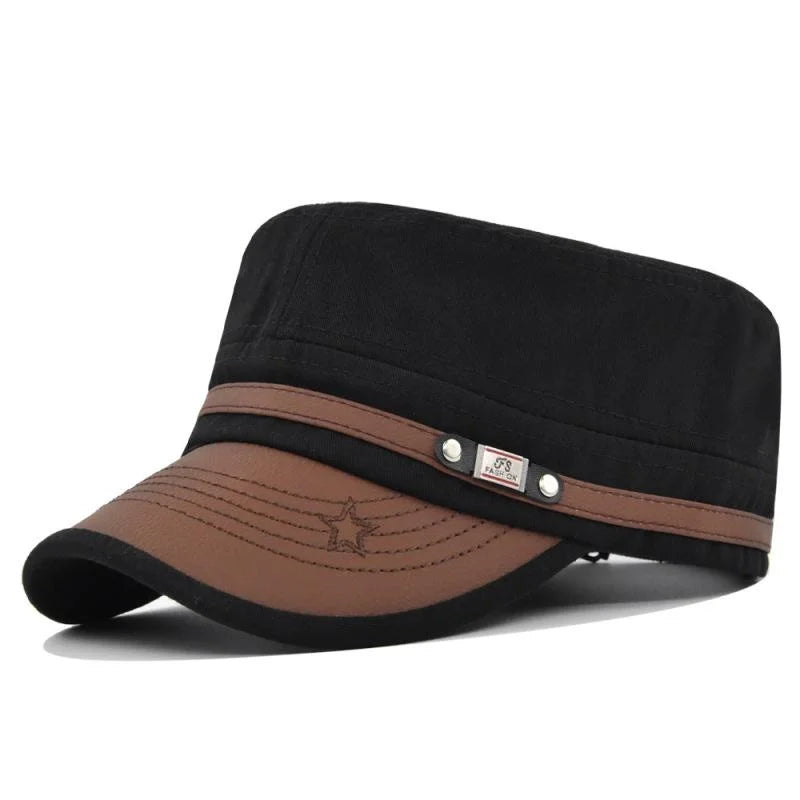 Embroidered Flat Cap