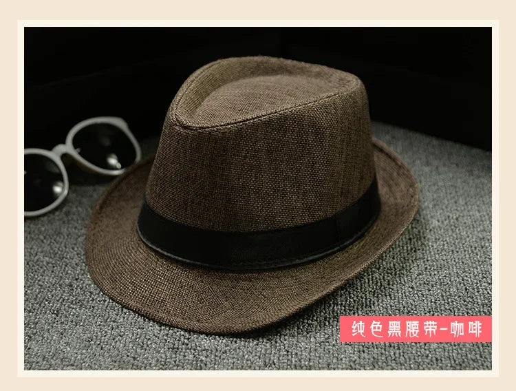 Unisex Vintage Fedora Panama Hat