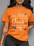 Women's Butterfly Christian Graphic T-Shirt