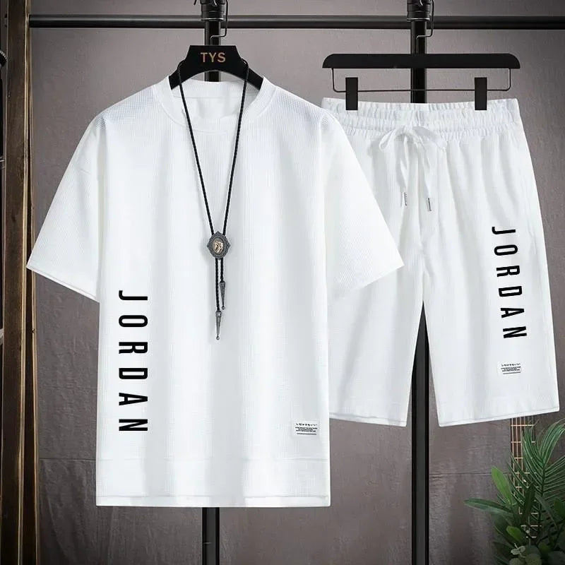 Men's Quick-Dry Basketball T-Shirt & Shorts Set