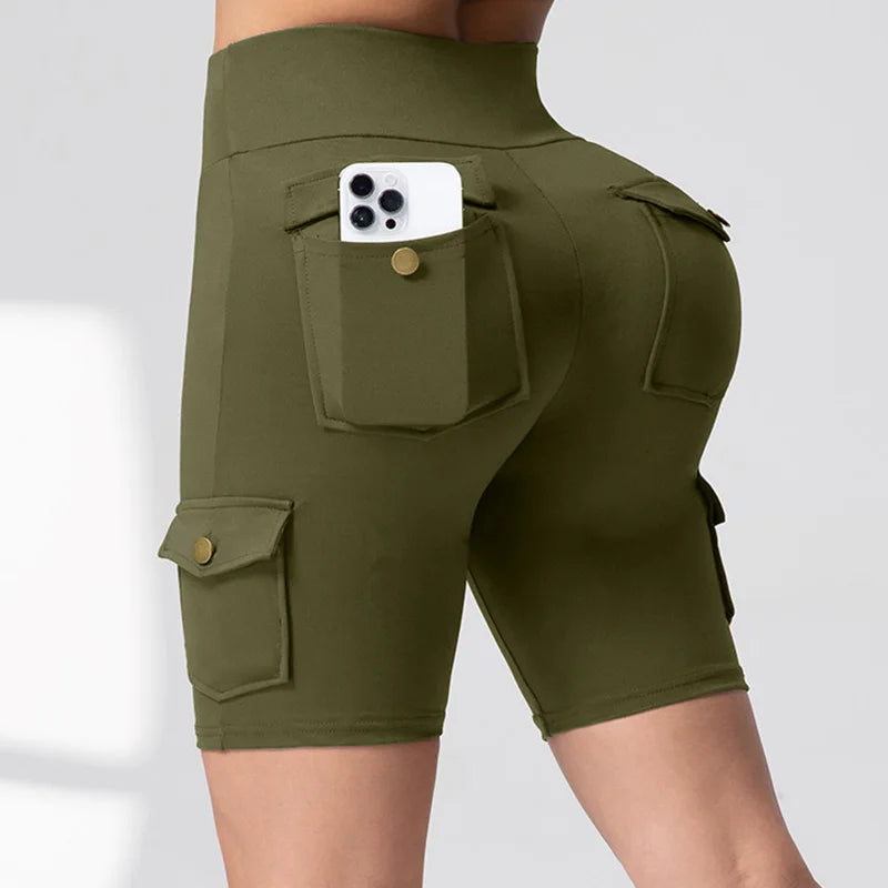 Women's Camo Butt-Lifting Workout Shorts