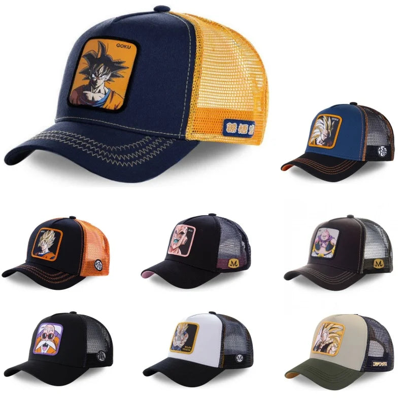 Dragon Ball Embroidered Trucker Cap