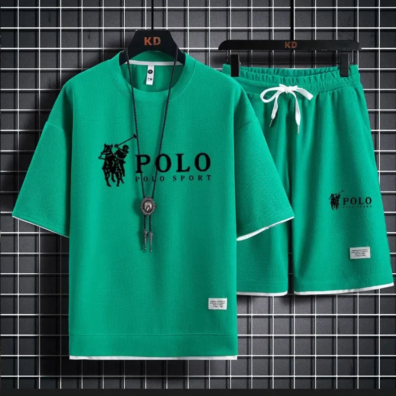 Men's Fitness T-Shirt & Shorts Jogging Set