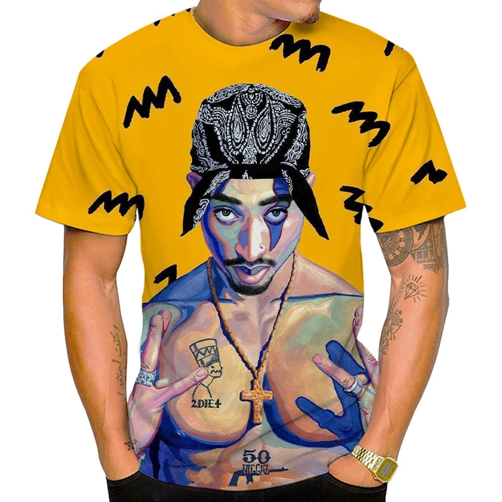 Unisex 3D Creative Print Short-Sleeve T-Shirt