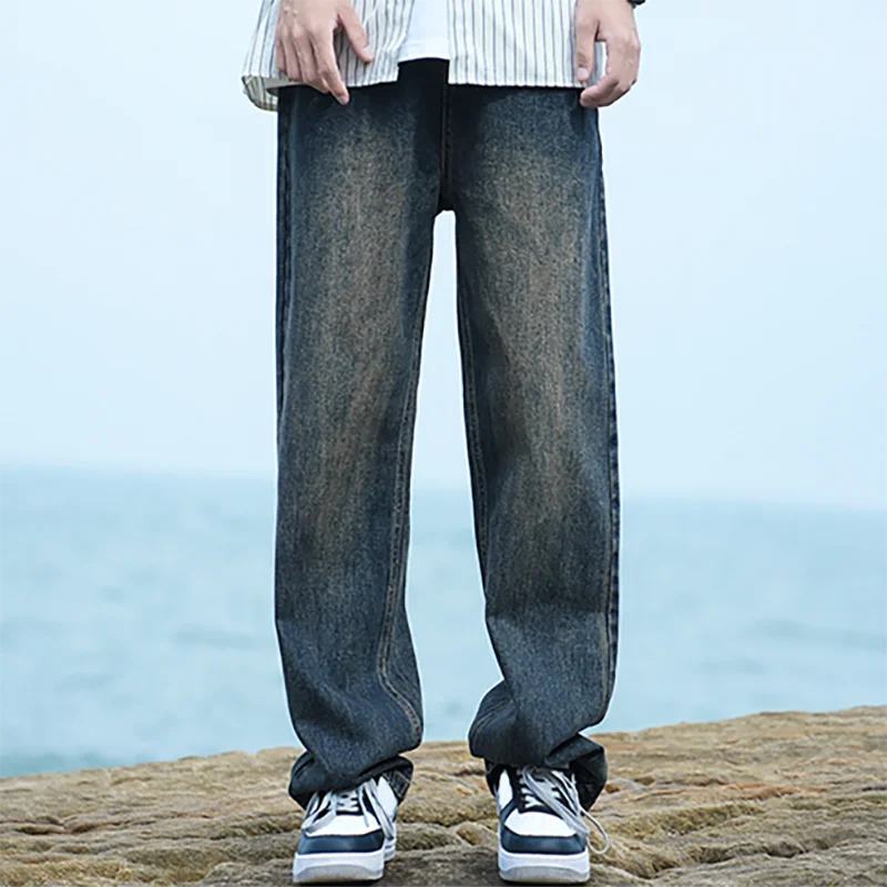 Men's American Retro Y2K Baggy Denim Jeans