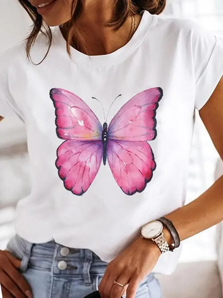 Women's Love Print Casual T-Shirt