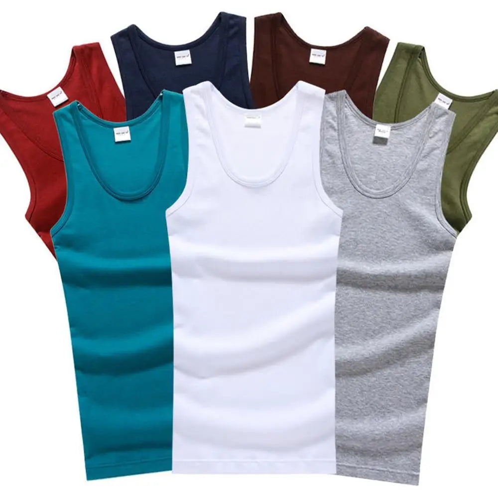 Men's Cotton Sleeveless Fitness Vest