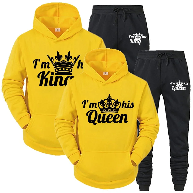 Couples' QUEEN KING Matching Hoodie Set