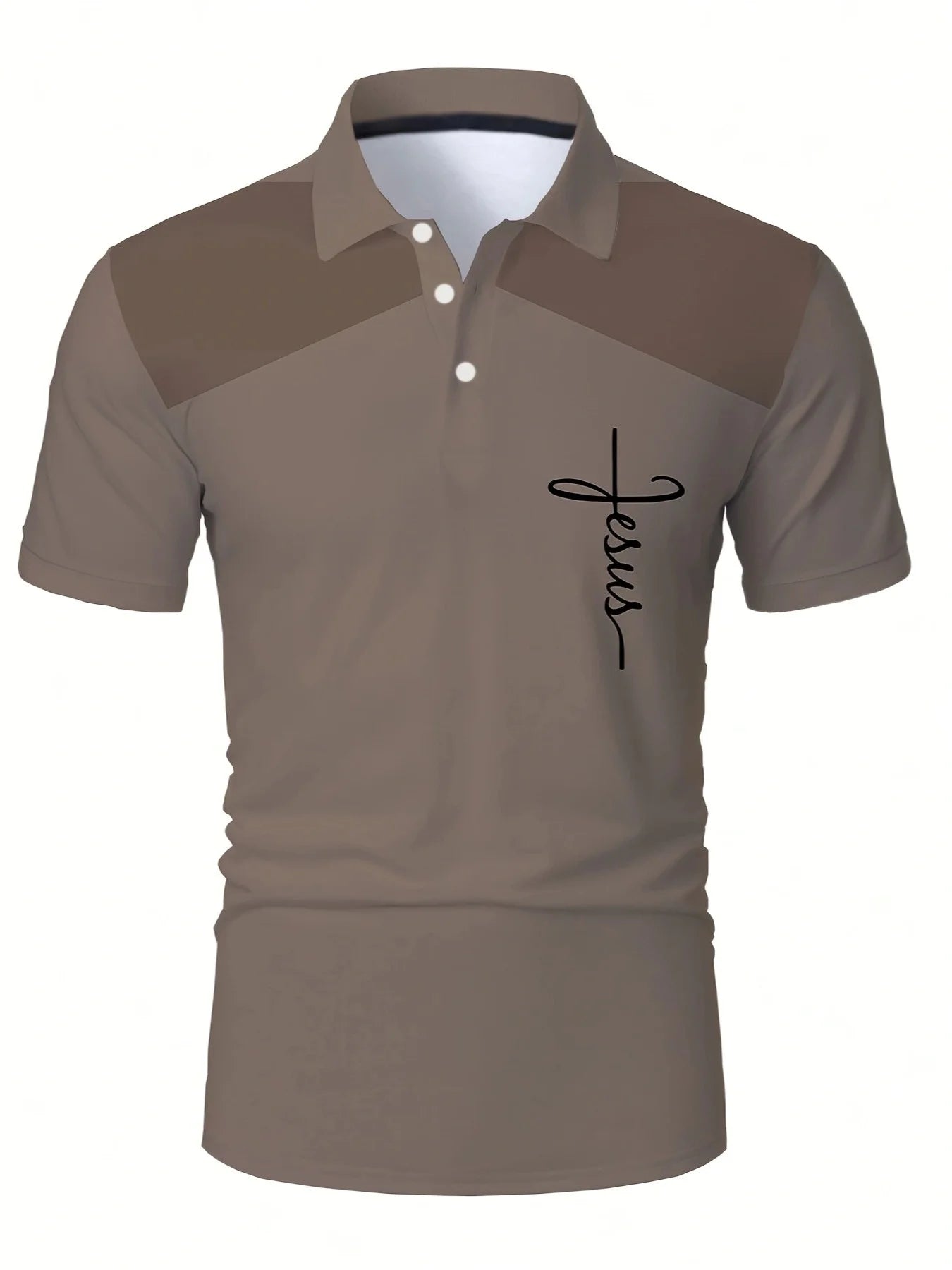 Men's 3D Stripe Casual Polo Shirt