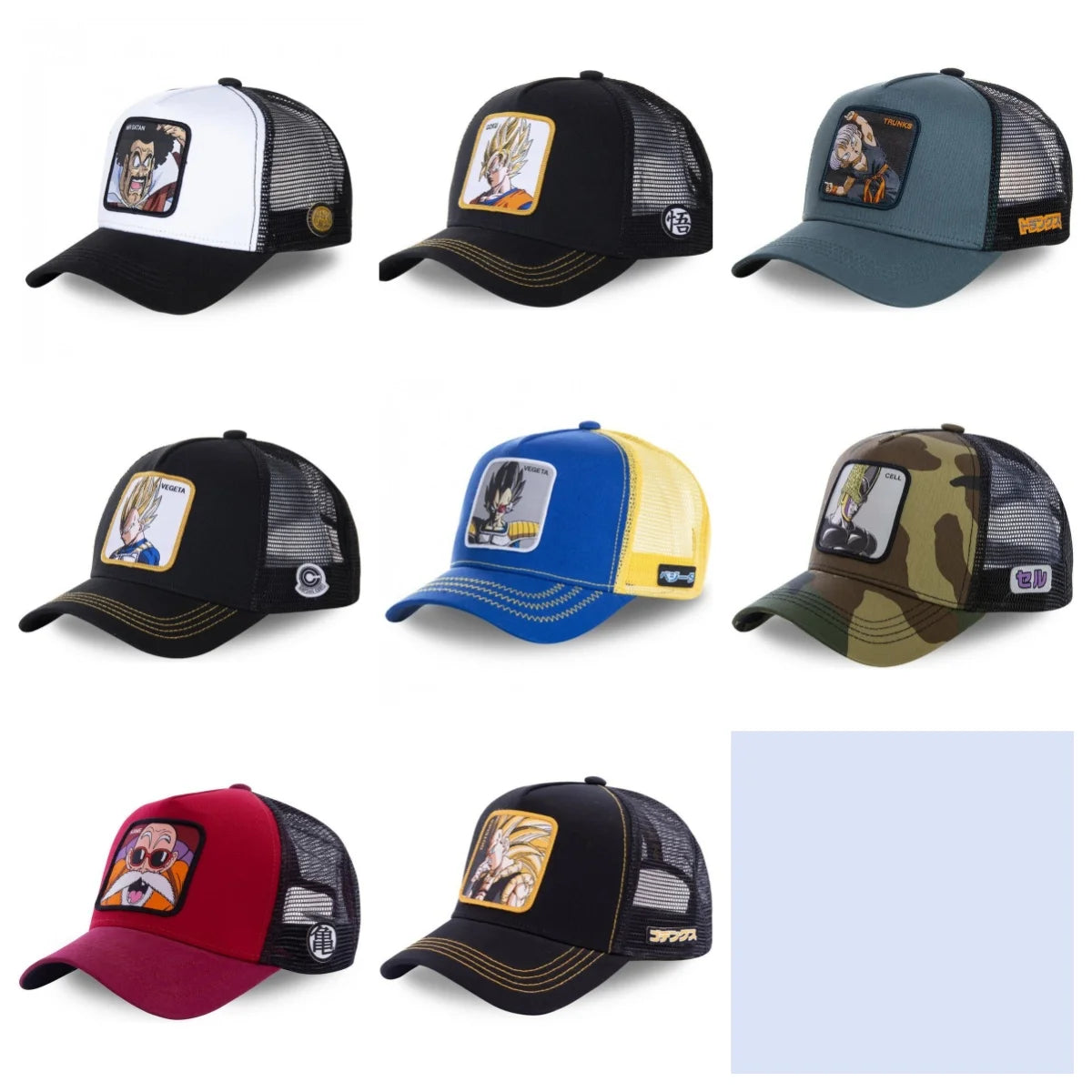 Dragon Ball Embroidered Trucker Cap