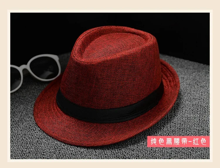 Unisex Vintage Fedora Panama Hat