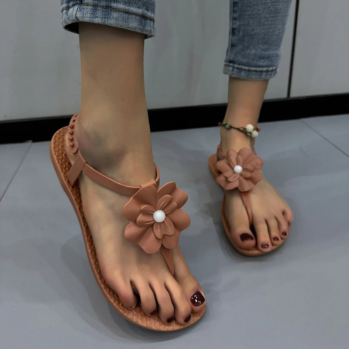 Women's Bohemian Beach Flip Flops